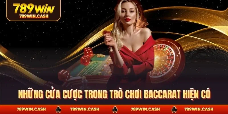 Những cửa cược trong trò chơi baccarat hiện có
